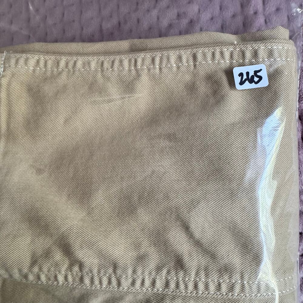 Maeve Wide-Leg Cropped Canvas Pants in Khaki - Picture 11 of 11